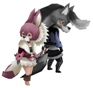 Tiz and Agnès as rangers in Bravely Default.