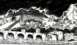 Castle Sasune in Yūkyū no Kaze Densetsu: Final Fantasy III Yori