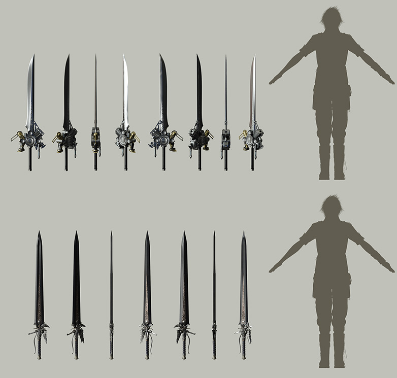 final fantasy 15 swords