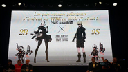 NieR:Automata collaboration featuring 2B and 9S announced at the Final Fantasy Brave Exvius FAN FESTA in Paris.