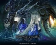 Lady Iceheart and Shiva in a promotion for Heavensward.