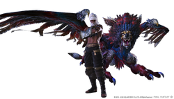 FFXIV Lyon and Dawon render