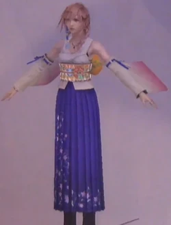 Lightning in the Yuna-inspired Spira's Summoner garb.