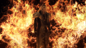 Sephiroth in flames