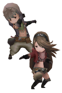 Tiz and Agnès as Thieves in Bravely Default.