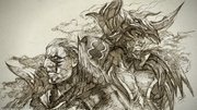 Phlegethon and Artorius from FFXIV