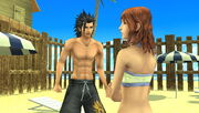 Zack and cissnei at costa del sol