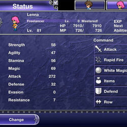 Category Stats In Final Fantasy V Final Fantasy Wiki Fandom