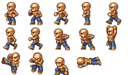 Battle sprite for Monks A and B (PSP).