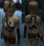 Aya-Lightning-Mark.png (103 KB) Aya Brea wearing damaged Lightning's Guardian Corps uniform in The 3rd Birthday. l'Cie brand is visible on the left breast.