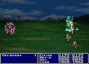 Cure6 cast on the party in Final Fantasy II (PS).