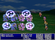 Holy6 cast on the enemy party in Final Fantasy II (PS).