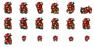 Sprites of the Red Mage.