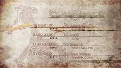 Upcoming battles.