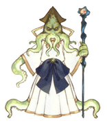 Akira Oguro artwork of the Mindflayer for Final Fantasy IV (DS).