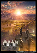 Duscae in a promotional poster for Brotherhood Final Fantasy XV.