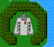 Корнелия на карте мира (NES).
