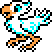 Chocobo's "Chocobo Kick" sprite (NES).