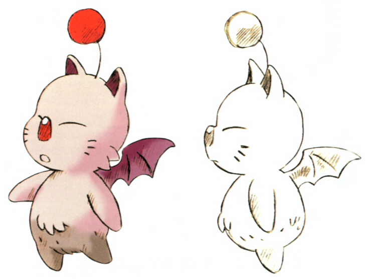 Mene has the generic male moogle character model. 