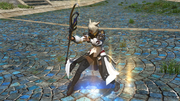 Y'shtola in battle.