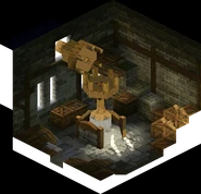 The inside of the shed, where Tietra is held.