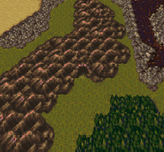 Figaro Cave on the World of Ruin world map (SNES).