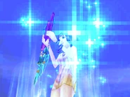 Selphie casting magic.