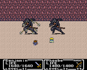 Phoebe using the Bow of Grace in battle.