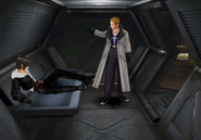 Seifer confronts Squall at the prison.