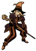 Artwork of a hume Black Mage from Final Fantasy XI.