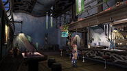 The bar inside the Celsius cabin, Final Fantasy X-2.