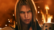 Sephiroth appears before Cloud in Sector 8.