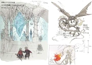 Concept art of the Azure Dragon Crystal.