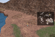 Chocobo footprints on the Outer Continent from FFIX Remastered