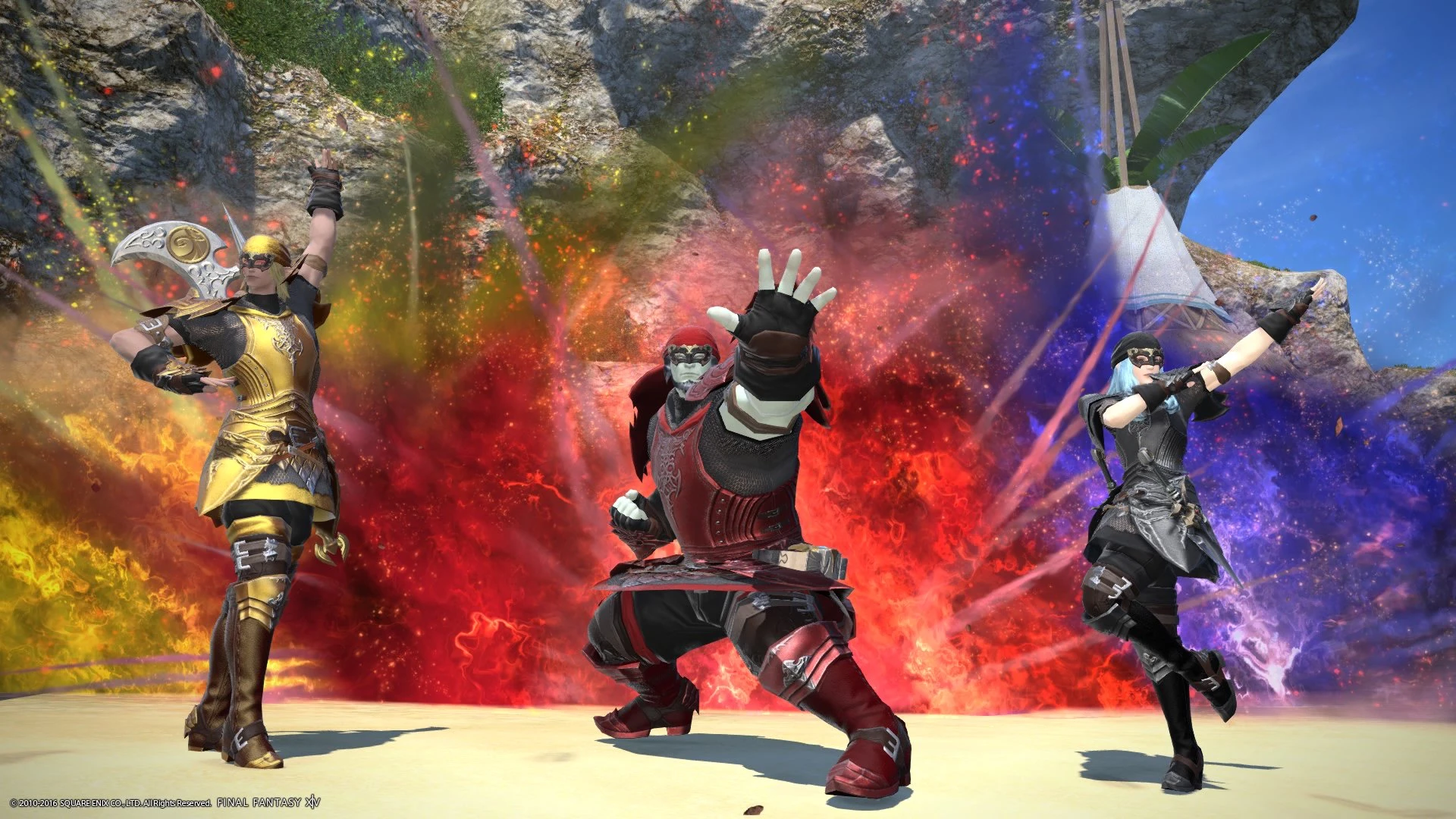Go Go Posing Rangers from FFXIV