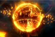 Brynhildr is summoned from a ball of fire.