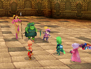 Cecil and Cindy under Reflect in Final Fantasy IV (DS).