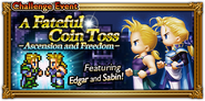 Global event banner for "A Fateful Coin Toss".