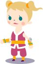 A female Monk in Final Fantasy Airborne Brigade.