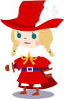 A female Red Mage in Final Fantasy Airborne Brigade.