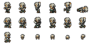 Set of Thancred's sprites.