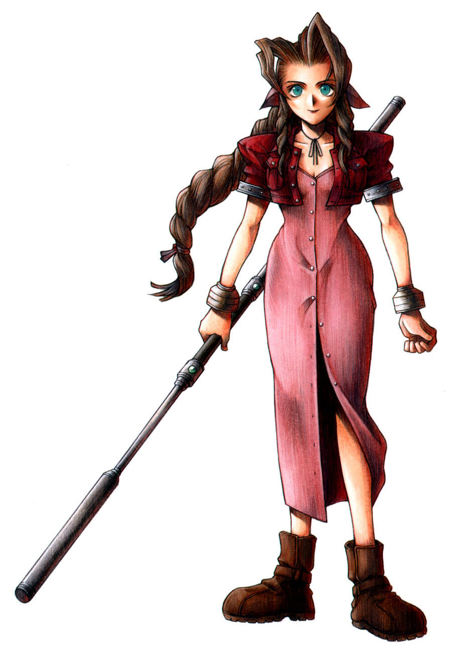 Bạn là fan của nhân vật Aerith Gainsborough? Hãy cùng chiêm ngưỡng bức hình vẽ trang phục nữ vô cùng tuyệt đẹp của cô ấy, phản ánh lại tất cả sự quyến rũ và bí ẩn của cô gái trong trò chơi đình đám Final Fantasy VII.