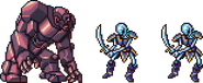 Steel Golem & Skuldier.