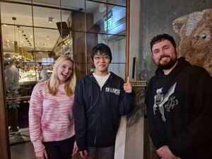 FFVII LBP Remake Creator meeting FF7 Rebirth Director and Aerith VA