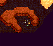 Tomra on the world map (SNES).