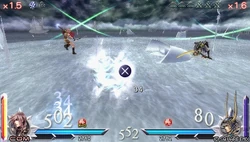 Der Start der Verfolgungsjagd in Dissidia 012 Final Fantasy