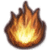 Symbol des Elements Feuer in FFXIV