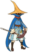 Artwork mit einem Hume als Schwarzmagier aus Final Fantasy Tactics Advance