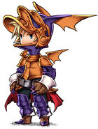 Artwork von Ingus als Dragoon aus Final Fantasy III (DS)