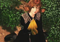 Selphie während der SEED-Prüfung.